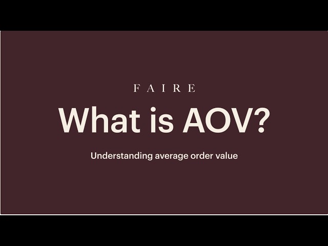 What's AOV mean? How to calculate and measure average order value for your retail store