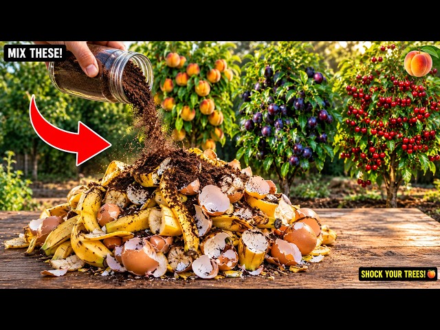 Mix Banana Peels With Eggshells and Pour on Your Peach Trees — What Happens Next Will Shock You