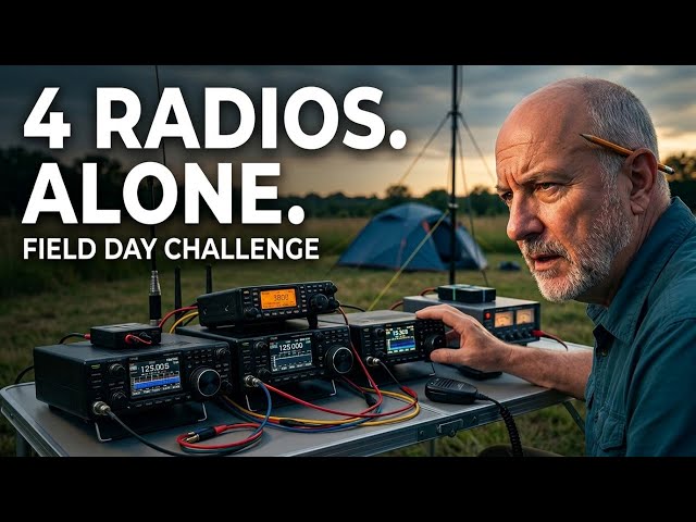 Solo Field Day with Four Radios - Can I Pull It Off?