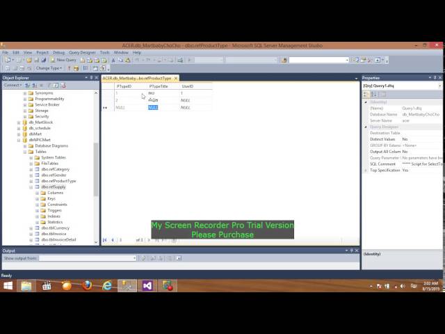 Mart System in vb net + Sql Server Part1