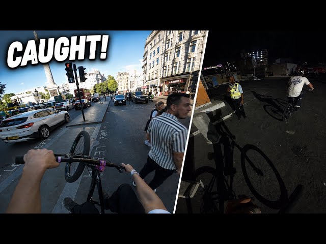 Wheelieing Through the City… Until Security Caught Us!