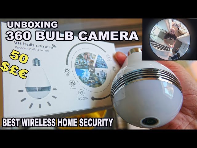 UNBOXING BULB CAMERA - 360 MOTION WIFI BULB SECURITY CAM