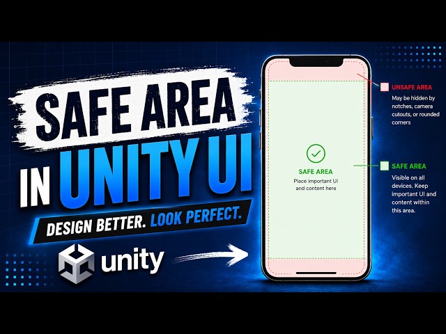 Unity Safe Area Tutorial (Fix Notches & UI Cutoffs) | Unity UI