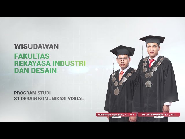 Prosesi Wisuda - Wisudawan Prodi S1 Desain Komunikasi Visual