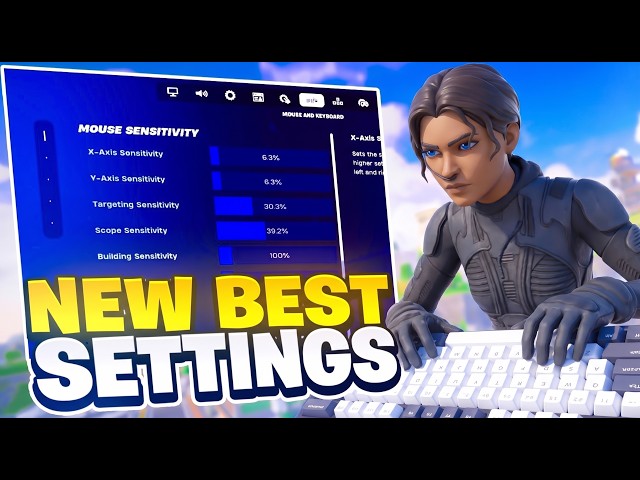 *NEW* BEST PC Keyboard & Mouse Settings, Sensitivity + Keybinds In Fortnite!