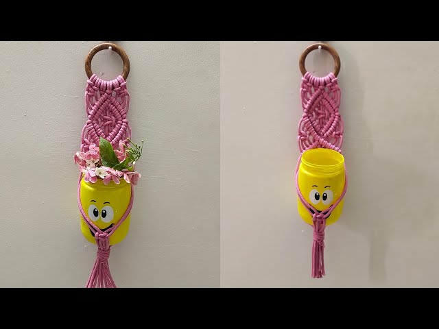 Simple macrame plant hanger|macrame planter|DIY macrame 🧶