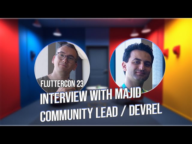 Interview with Majid - Fluttercon 2023 - Invertase DevRel