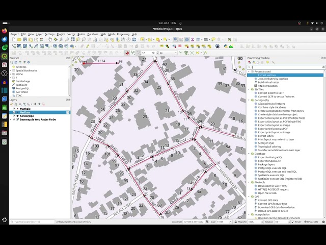#65 QGIS - This is an easy way to set start- and endmanholenames to sewersections