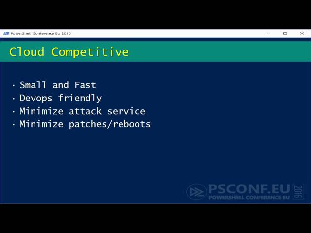 PowerShell Core – why and what? (Jeffrey Snover MSFT)