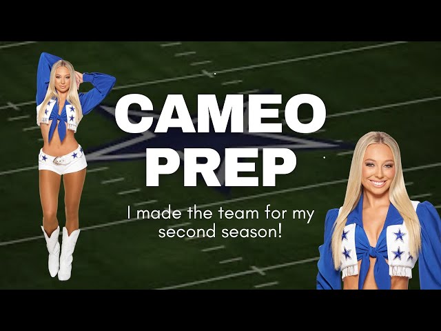 I'M A DALLAS COWBOYS CHEERLEADER VETERAN | prep with me for cameo day!