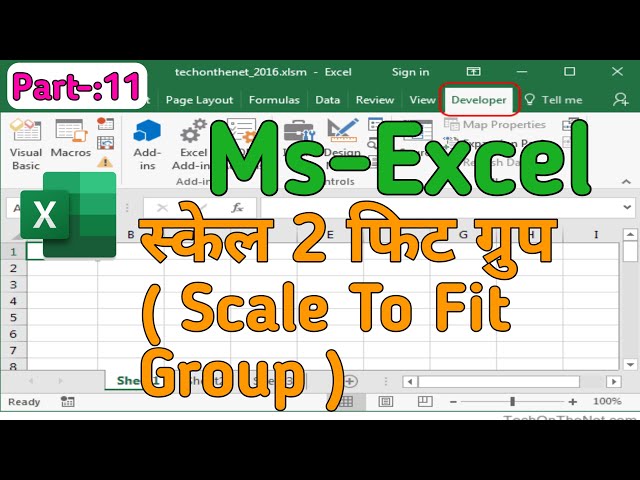 Scale To Fit Group || Advance Excel Course || Part 11 || #zintinstitute #education