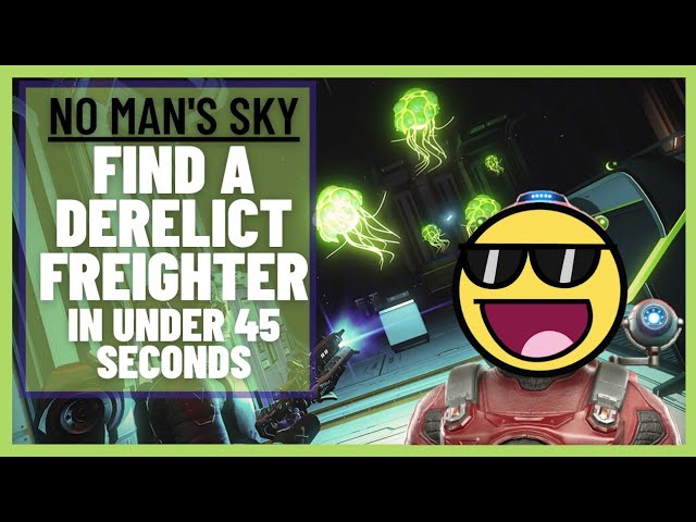 No Mans Sky Desolation | How to FIND A DERELICT FREIGHTER!! #Shorts