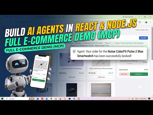 How to build an AI Agent in React & Node.js (Full E-Commerce Project) | AI Ecommerce in MERN