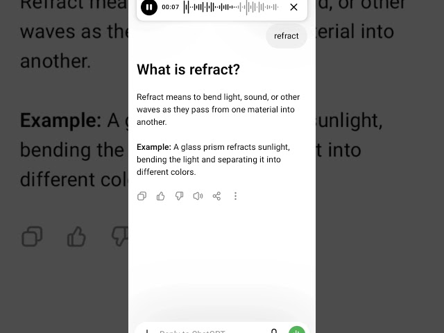 What is refract?