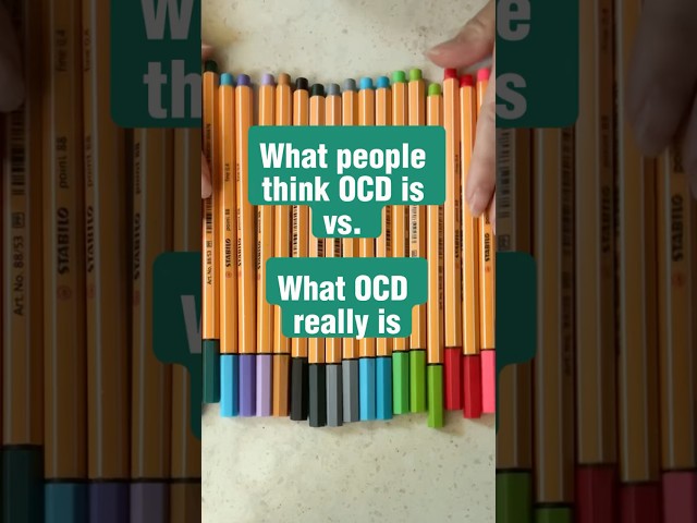 What people think OCD is vs. what OCD really is