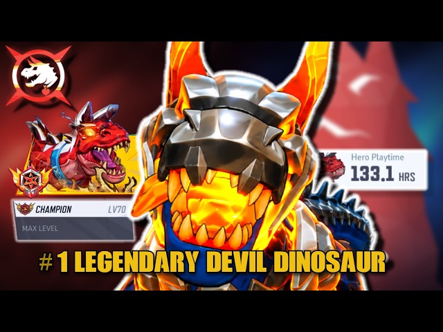 I Got CHAMPION Level 70 on Devil Dinosaur (After 130 hrs....)