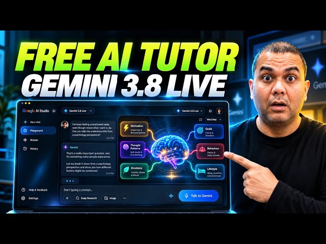 Gemini 3.8 Live Tutorial: Turn AI Into Your Personal Tutor | 513