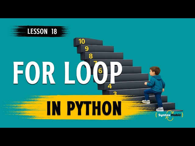 Python For Loops Explained | Loop Through a List | Beginner Tutorial | Lesson #18