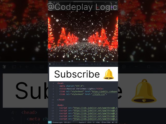 ✨ I coded a Christmas light show that DANCES to music! 🎄💻🔥#Coding  #ChristmasLights #CodePlayLogic