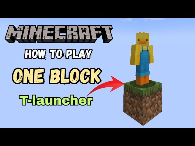 How to download and install one block in TLAUNCHER 1.21.5 (All Version) 