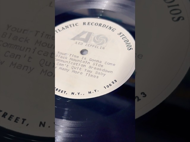 RARE Led Zeppelin Test Pressing! One of my favorite Holy Grail Vinyl Records!