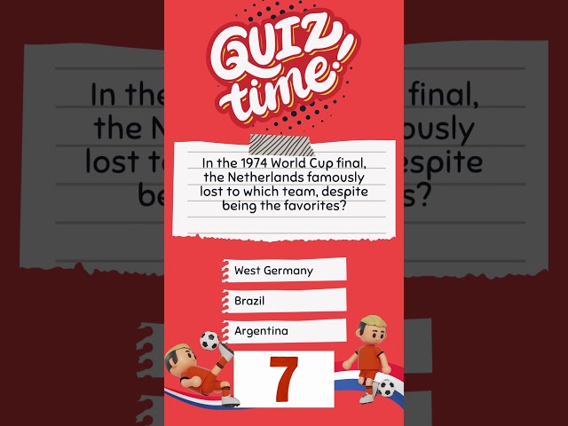 Iconic Games in Dutch Football History #shorts #quiz #soccer