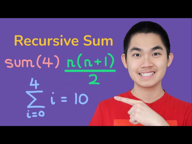 Program to Calculate Sum of 1+2+...+N (Loop v.s Recursion)