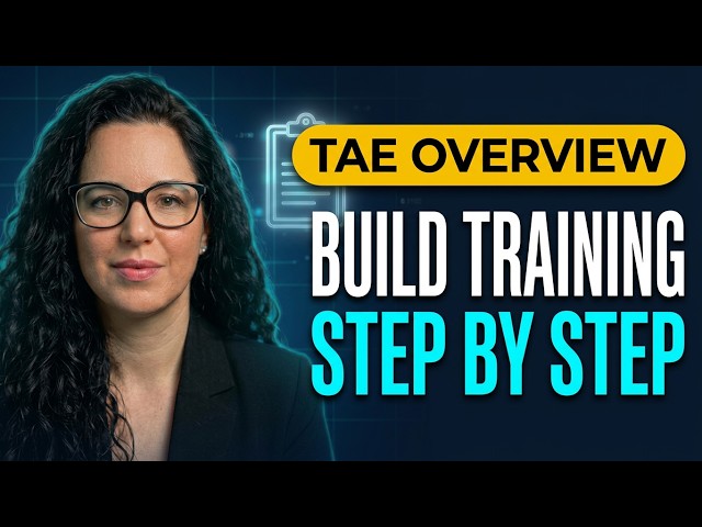 Welcome to Training and Education course overview -Build Better Adult Training with AI, Safely