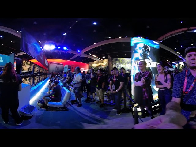 E3 2017 show attendees react to the sight and sound of my Vuze Camera and Gimbal