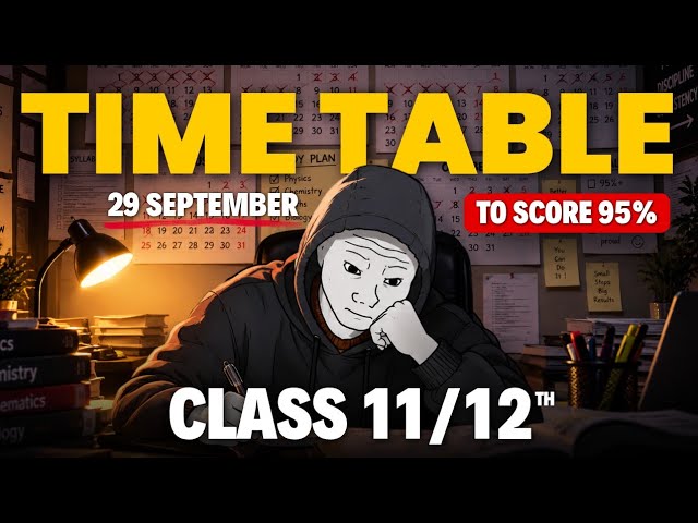 29 September से ऐसे पढो 🔥| The Perfect Timetable for Average Student 💀| Watch Before DELETED