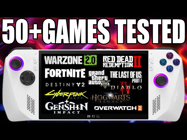 ROG ALLY 50 GAMES TESTED!