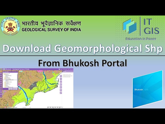 Download Geomorphological Shapefile of India || Bhukosh || Geological Survey of India || ITGIS