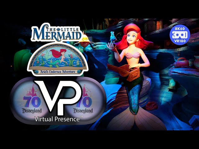 Little Mermaid: Ariel's Undersea Adventure! Disneyland Virtual Presence Exclusive! 8k60!