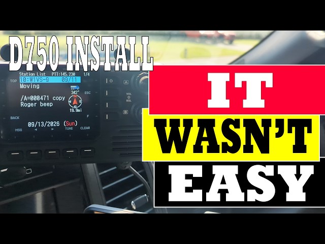 Installing the Kenwood TM D750 in a Ford F250