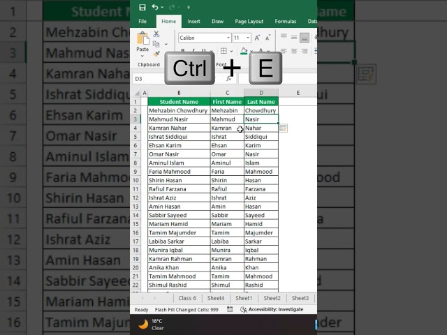 MS Excel - Text to Columns ll Split Text to Columns ll Bivash Academy