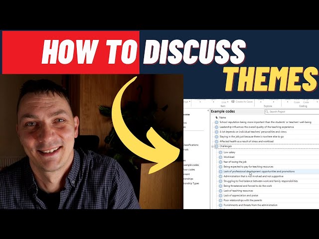 thematic analysis | how to discuss your themes (5 tips and 5 mistakes)