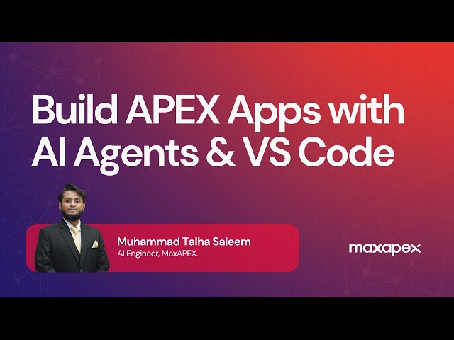 Oracle APEX 26.1 APEXLang: Build APEX Apps with AI Agents & VS Code (Full Guide)