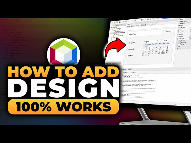 How To Add Design in NetBeans (𝟮𝟬𝟮𝟲) | 100% WORKS | NO Yapping, To The Point! | FAST & EASY
