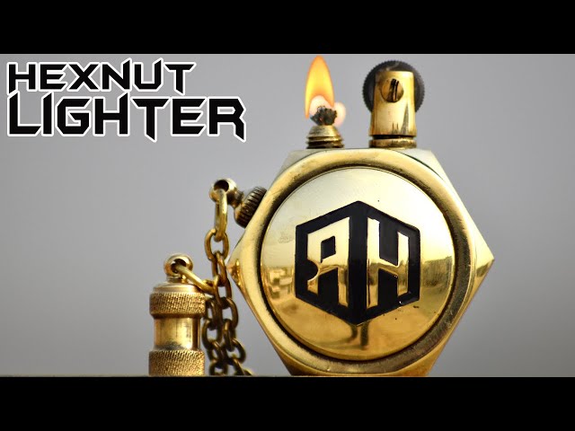 I made a beautiful Oil LIGHTER out of an Old HEX NUT