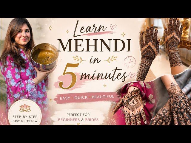 Henna Art Tutorial for Beginners | Lesson 1: How to Apply Henna Like a Pro
