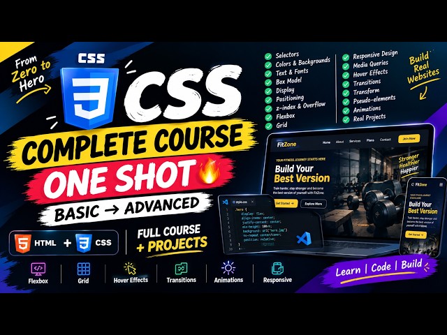 Complete CSS Course in Hindi|2026