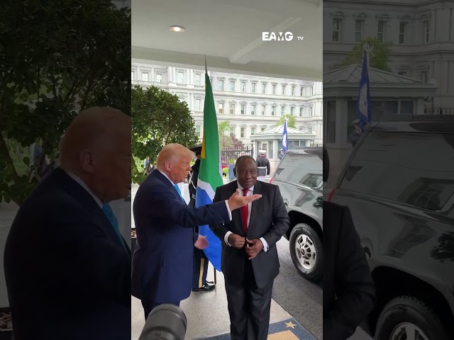 Cyril Ramaphosa & President Donald Trump Hold Bilateral Talks. #usa #southafrica #eamgtv
