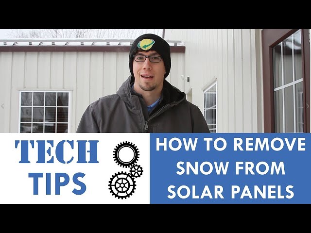 Snow Removal Tips For Your Solar Panels (Grid-tied Systems)