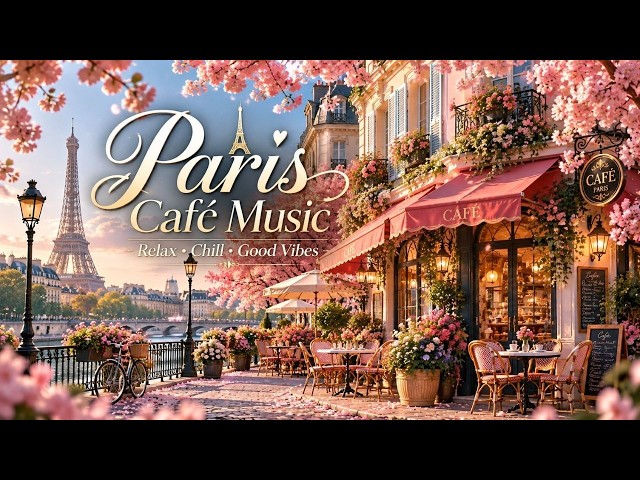 Paris Cafe Ambience - Relaxing French Jazz & Sweet Musette For Cozy Study And Work Time