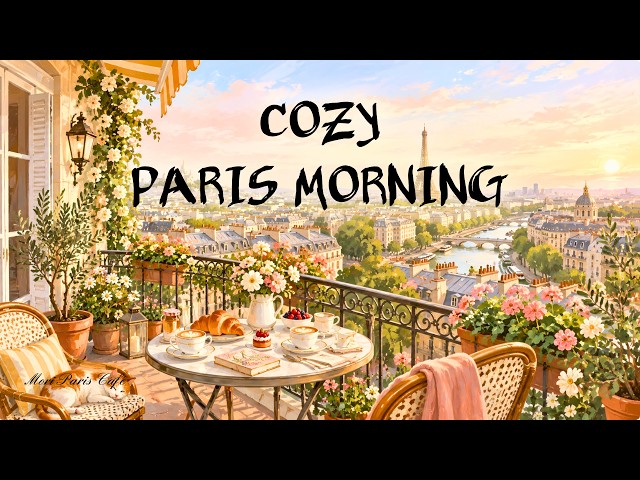 Wake Up in Paris ☕ Relaxing French Jazz for a Calm & Cozy Morning
