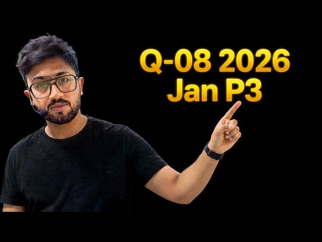 Q-08 2026 Jan Edexcel IAL P3 Mathematics | Complete Solution with Easy Explanation