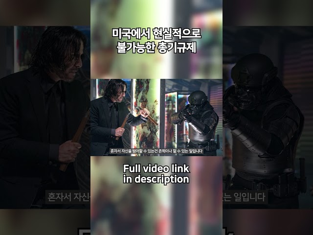 현실적으로 불가능한 미국의 총기규제
