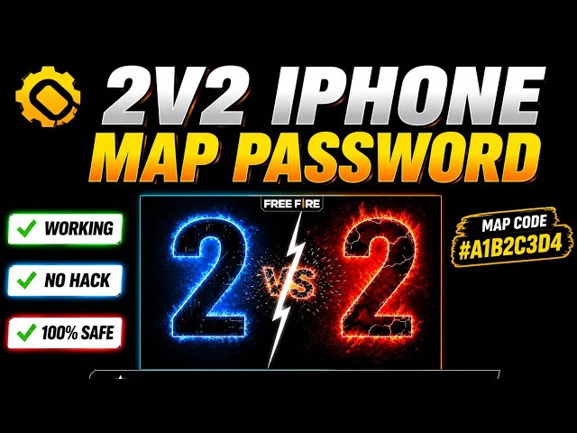 2v2 Iphone Map code and map password 