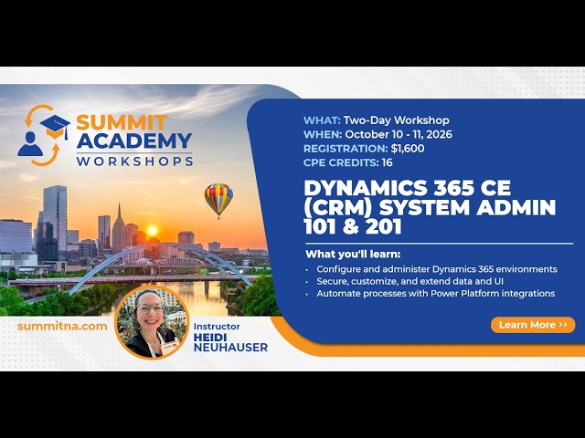 Summit Academy Workshop Promo! System Admin 101 & System Admin 201