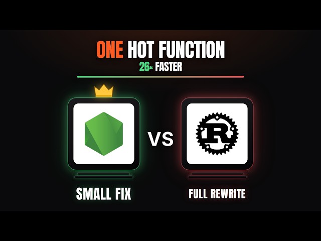 Before You Rewrite Node.js in Rust, Try This First